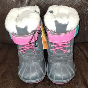 Cat & Jack Girls Toddler Journey Waterproof Winter Boots - Size 5. NWT.